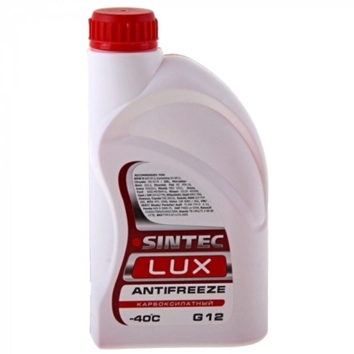 Sintec lux g12 красный. Антифриз Sintec Lux красный g-12. Sintec Antifreeze Lux g12. Sintec антифриз g12 красный.